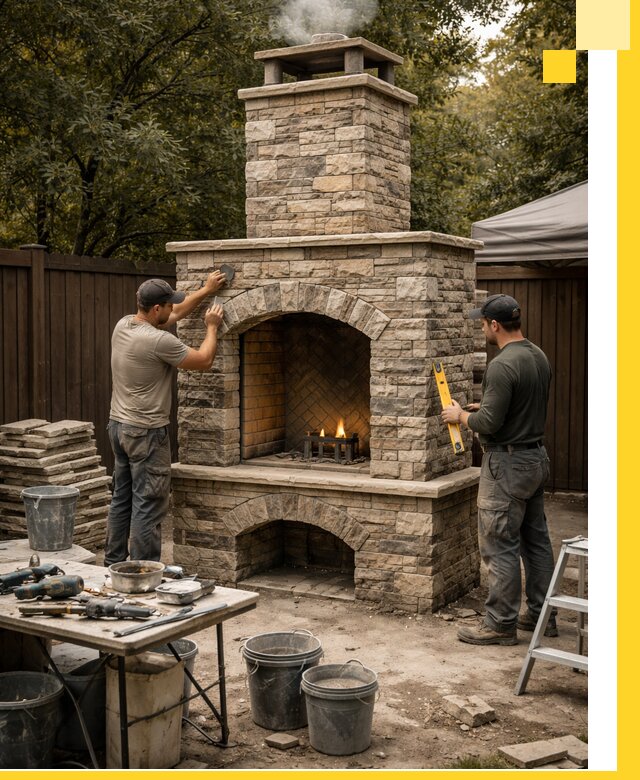 Проектирование и установка уличных каминов в Алейске