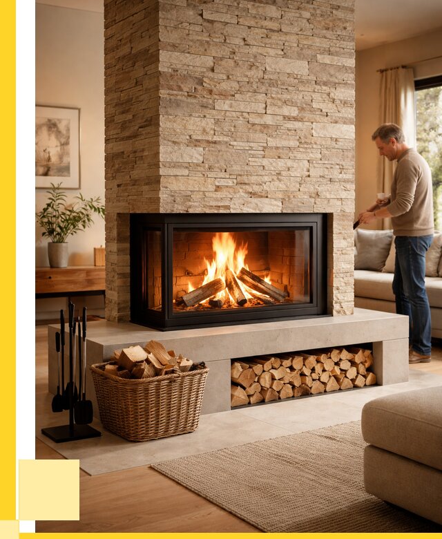 Дровяной камин под ключ в Алейске от 206220 р. | ЭриданЛук