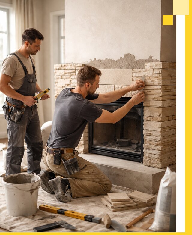 Установка и монтаж каминов для загородного дома в Алейске