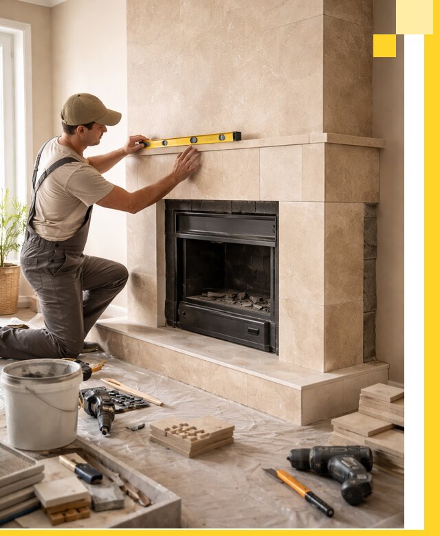 Установка и монтаж каминов в частном доме под ключ в Алейске