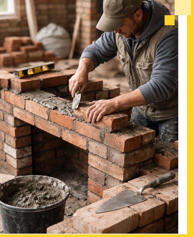 Кладка каминов под ключ в Алейске профессиональная отделка и монтаж