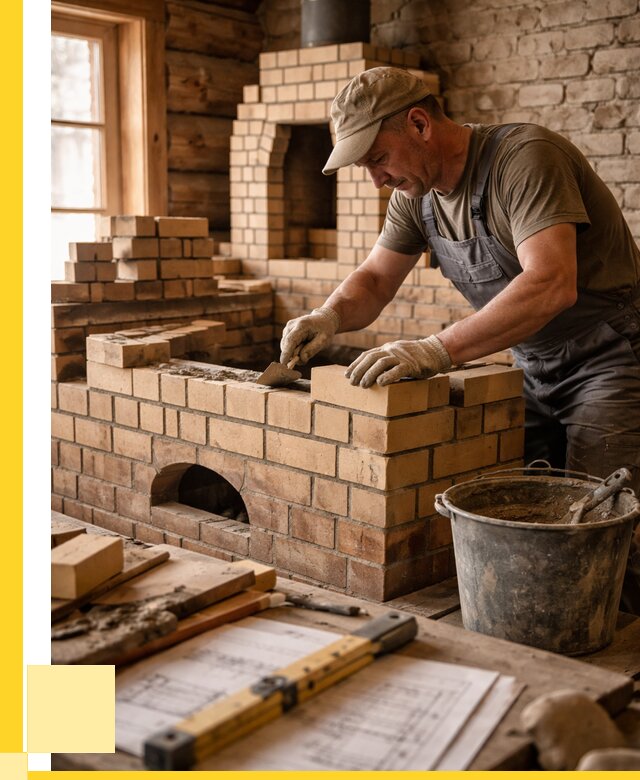 Кладка печей из кирпича в Алейске цены от 30933 р. - ЭриданЛук