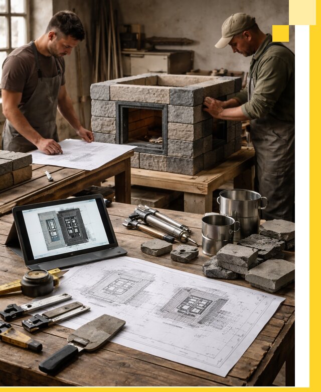 Разработка проектов печей с согласованием и монтажом в Алейске