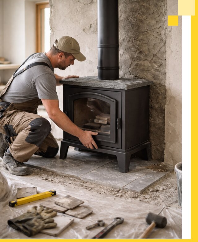 Профессиональный монтаж печей и каминов в Алейске под ключ