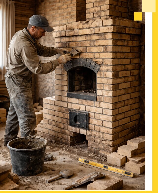 Кирпичные печи под ключ в Алейске: проектирование и кладка