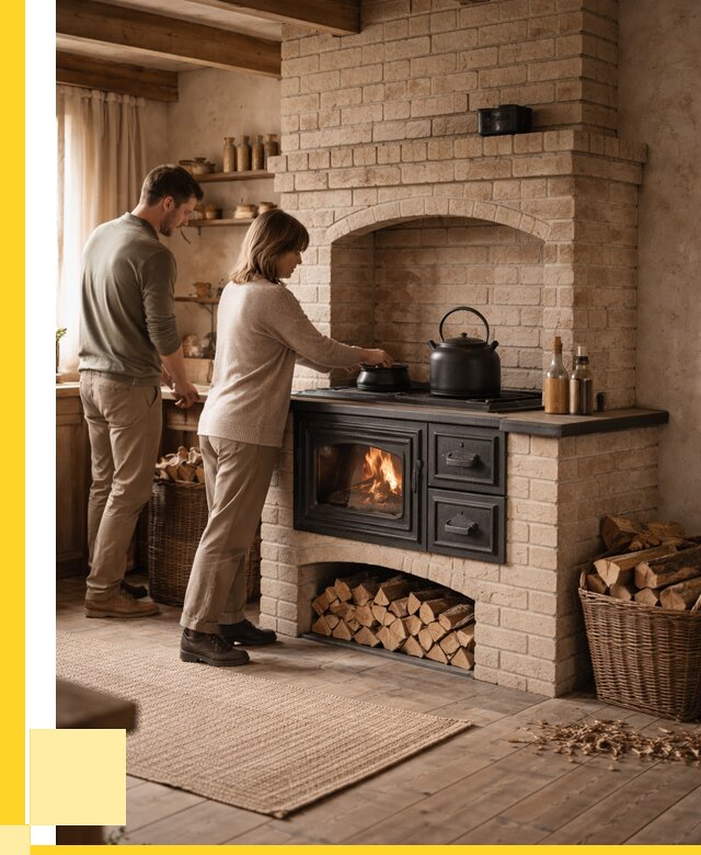 Печи с плитой в Алейске от 46400 р. | ЭриданЛук — кирпичная печь