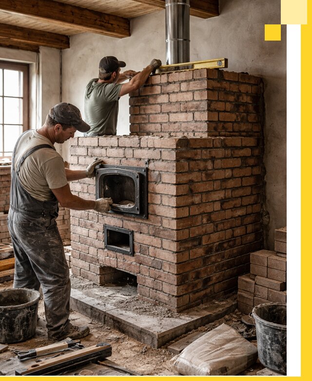 Печи для загородного дома под ключ в Алейске — монтаж и сервис