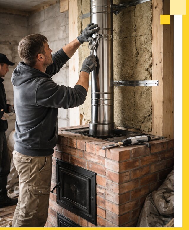 Изготовление и монтаж печей и дымоходов под ключ в Алейске
