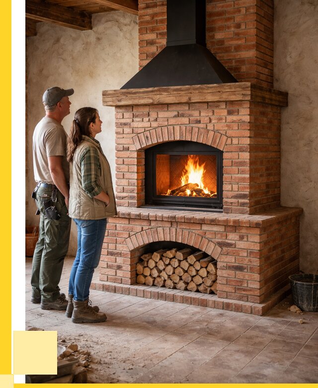 Печи камины из кирпича в Алейске от 123732 р. | ЭриданЛук