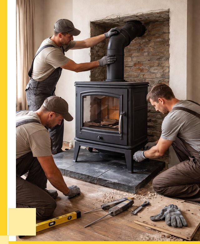 Монтаж печи камина в частном доме в Алейске от 25778 р. | ЭриданЛук