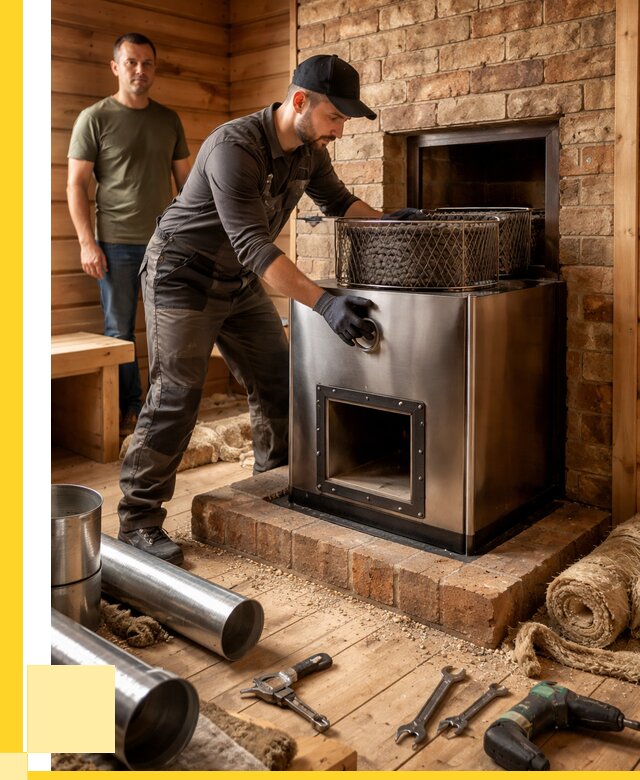 Монтаж банных печей под ключ в Алейске от 18560 р., ЭриданЛук