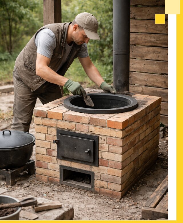 Изготовление и установка печей для казана в Алейске под ключ