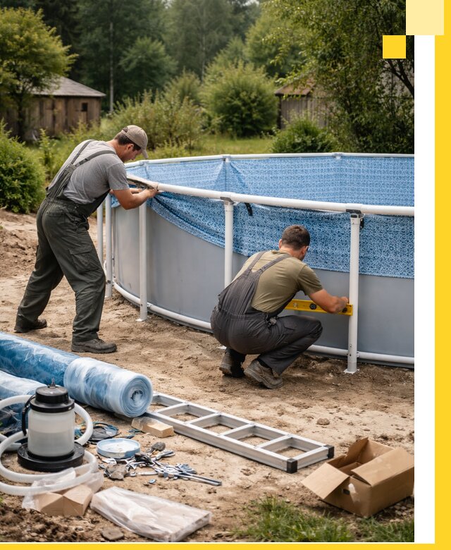 Установка и монтаж каркасных бассейнов в Алейске под ключ