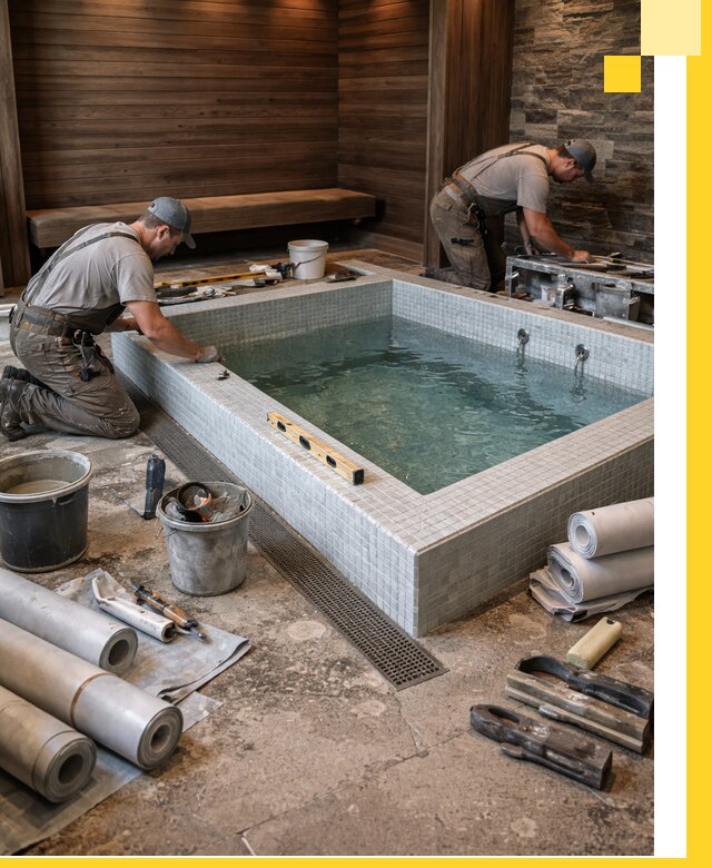 Установка и строительство бассейнов для сауны в Алейске