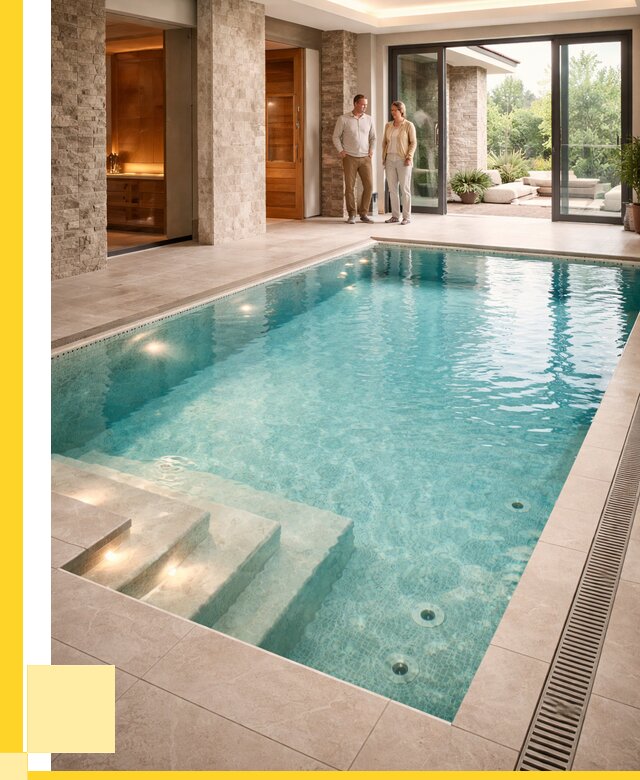 Бассейн во дворе в Алейске: проект, отделка от 1237320 р. | ЭриданЛук