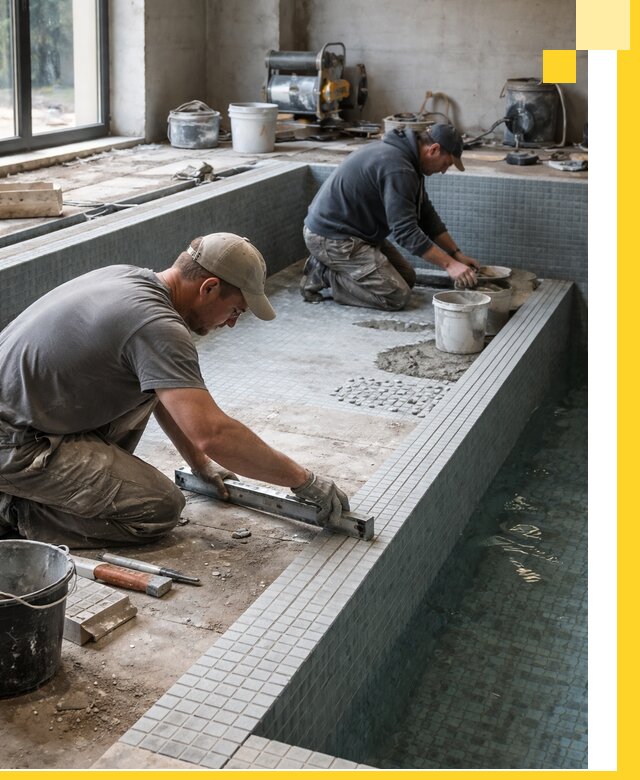 Строительство бассейна в частном доме в Алейске под ключ