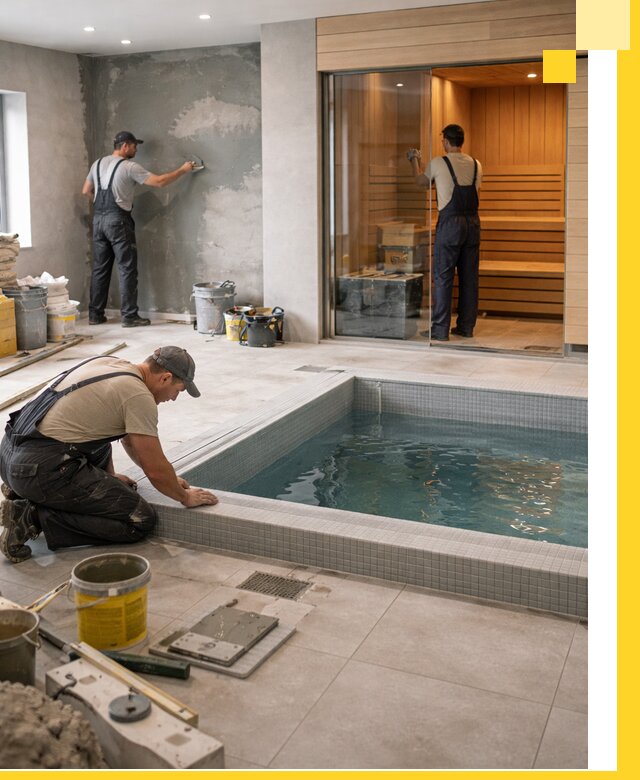 Проектирование и строительство сауны с бассейном в Алейске