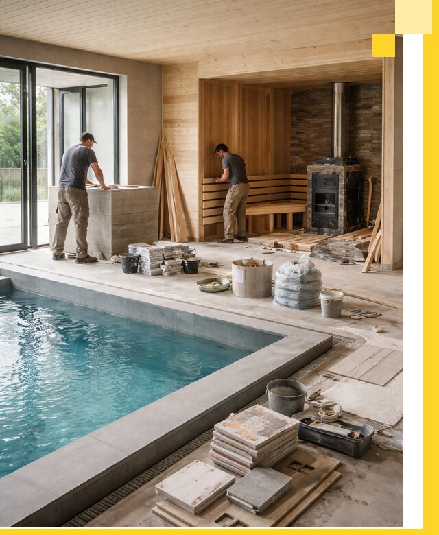 Проектирование и строительство бань с бассейном в Алейске