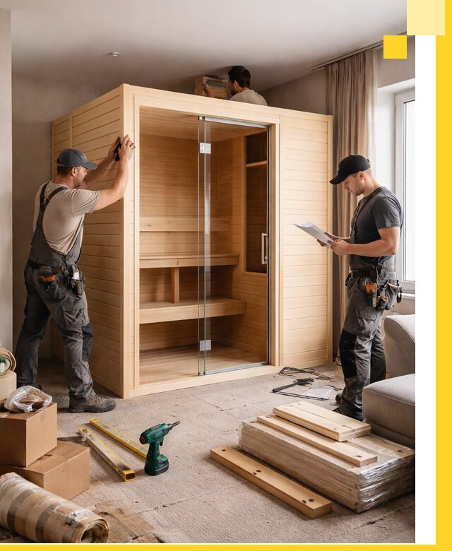 Установка и благоустройство саун в квартире в Алейске