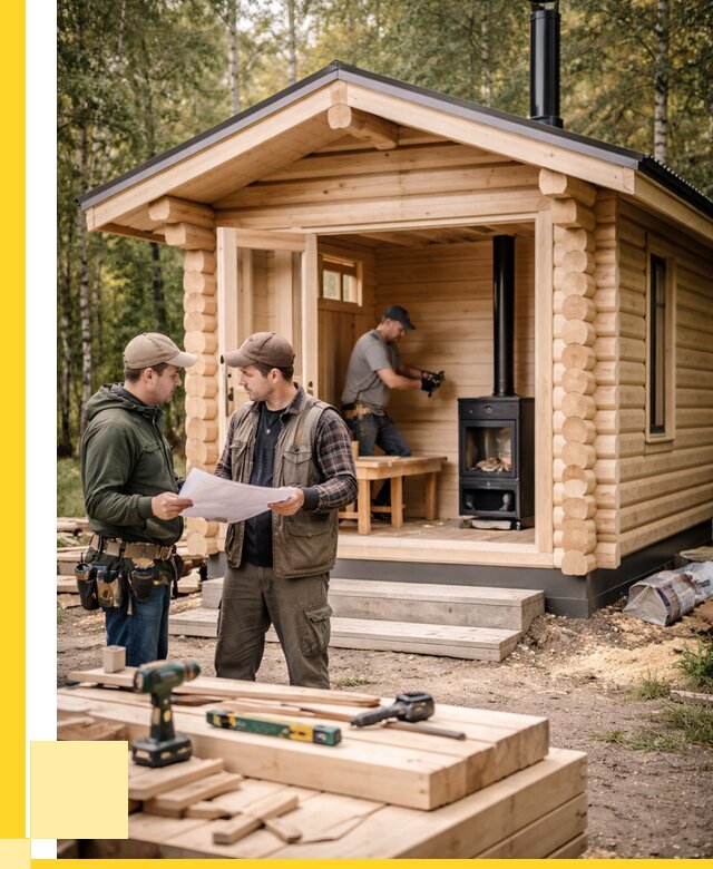 Монтаж бань под ключ в Алейске — от 206220 р. | ЭриданЛук