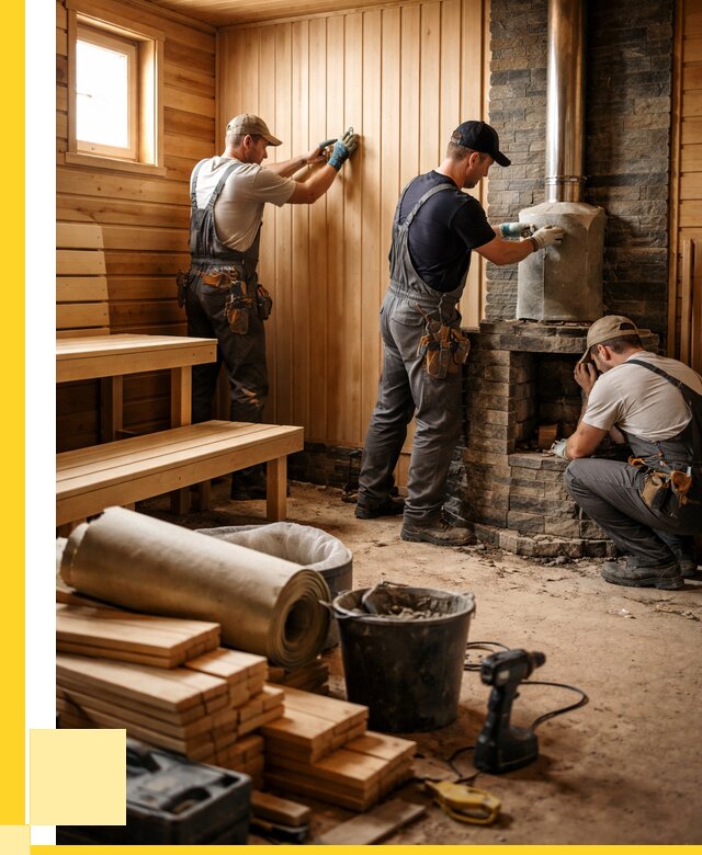 Ремонт бань под ключ в Алейске от 46400 р. | ЭриданЛук