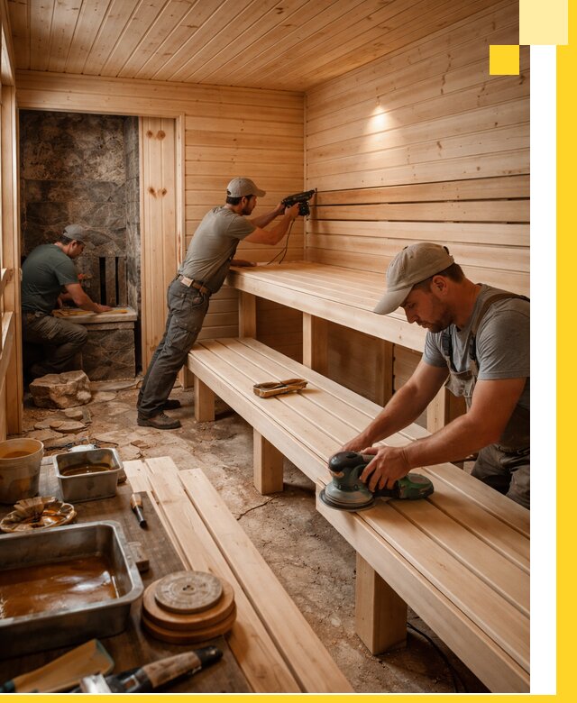 Профессиональная отделка бань в Алейске под ключ, с гарантией