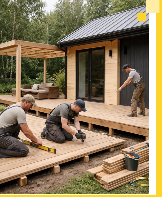 Строительство бань с террасой и бассейном под ключ в Алейске