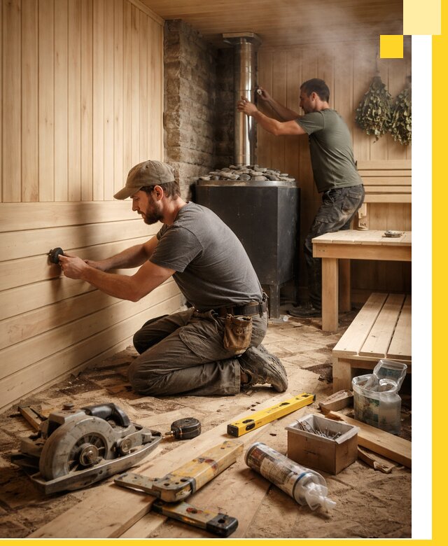 Полное строительство и оснащение парных под ключ в Алейске