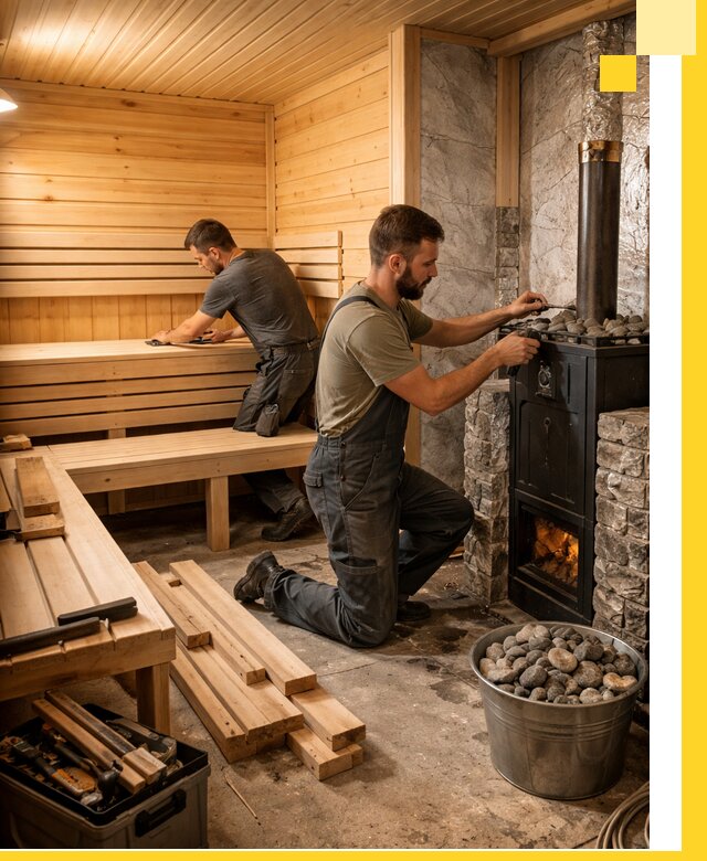 Дизайн и строительство интерьеров бань под ключ в Алейске