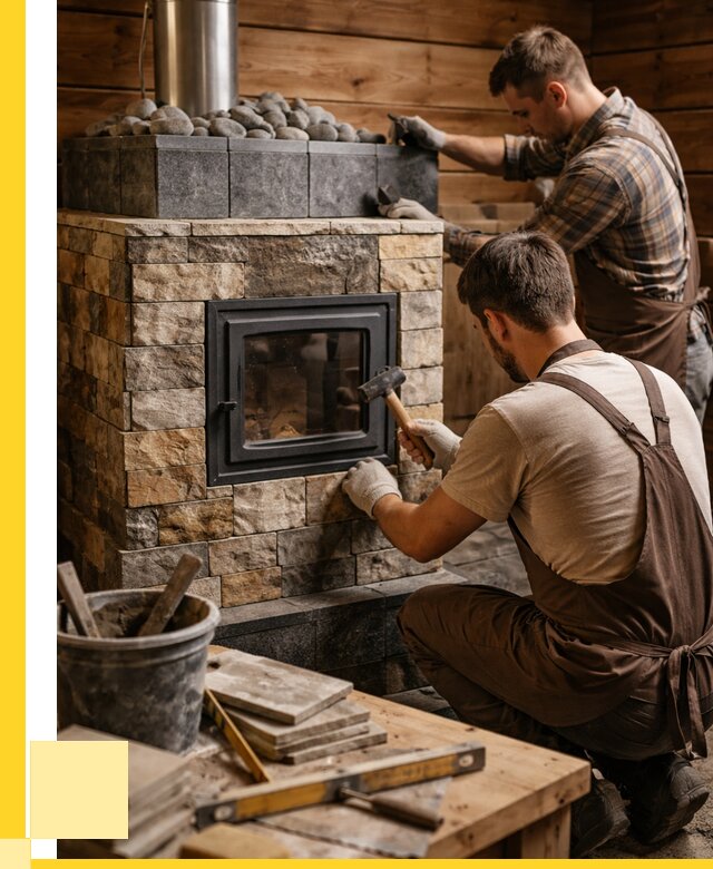 Облицовка банной печи в Алейске от 15467 р. | ЭриданЛук