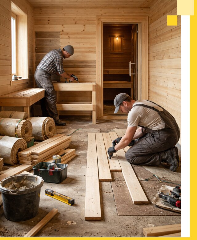 Индивидуальный проект бани с комнатой отдыха под ключ в Алейске