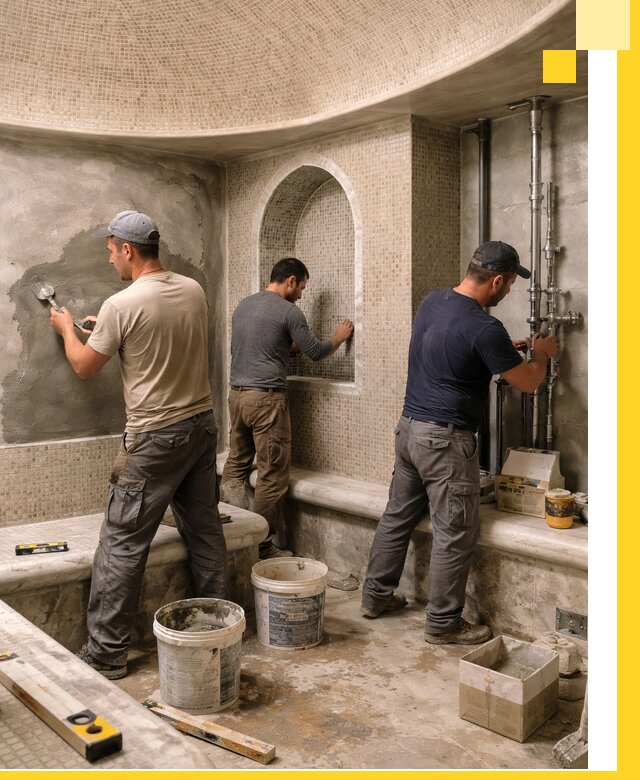 Профессиональный монтаж хамамов под ключ в Алейске с гарантией