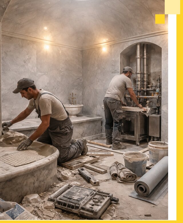 Строительство турецких бань хаммам под ключ в Алейске