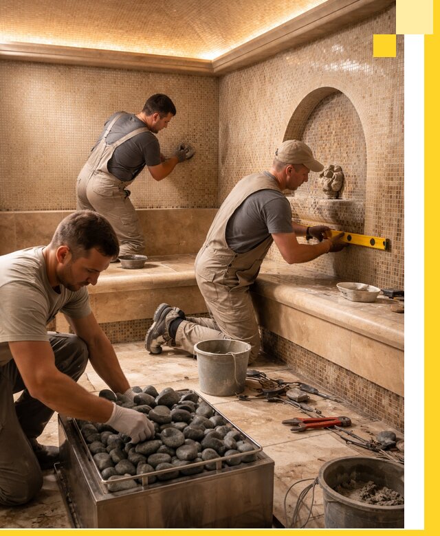 Проектирование и строительство хамама и сауны в Алейске