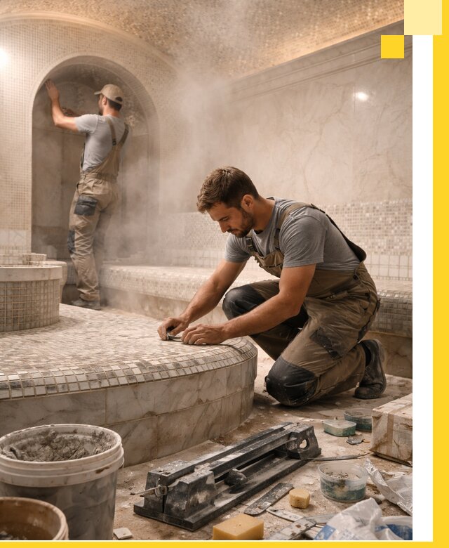 Профессиональный дизайн хамама и SPA под ключ в Алейске