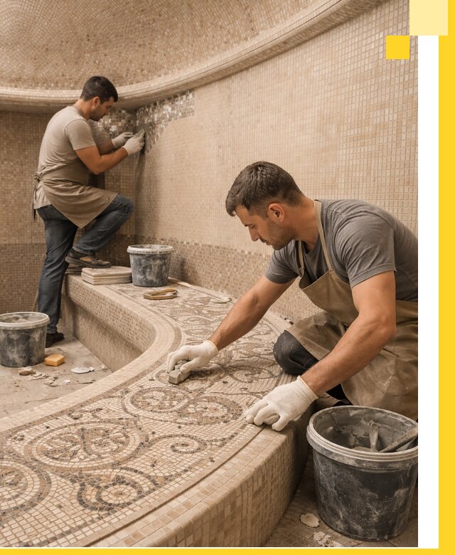 Плитка для хамама в Алейске, укладка, подбор и поставка